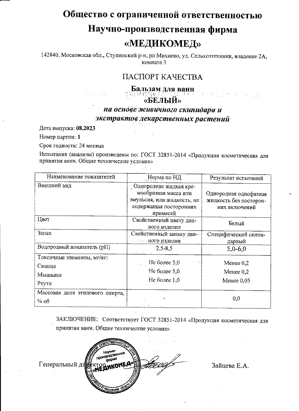 Паспорт №082023